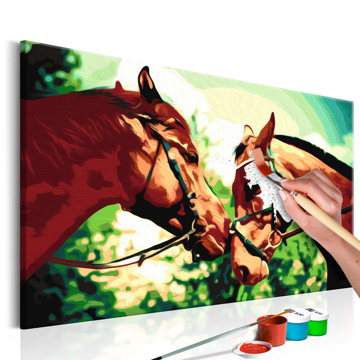 Paint By Numbers Kit - Two Horses