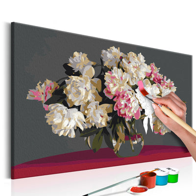 Paint By Numbers Kit - White Flowers In A Vase