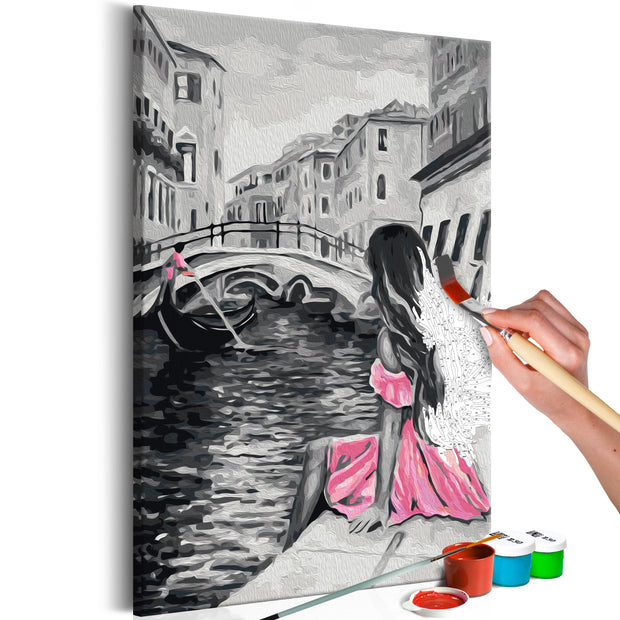 Paint By Numbers Kit - Venice (A Girl In A Pink Dress)