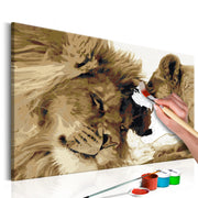 Paint By Numbers Kit - Lions In Love