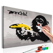 Paint By Numbers Kit - Monkey (Banksy Street Art Graffiti)