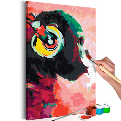 Paint By Numbers Kit - Monkey In Headphones