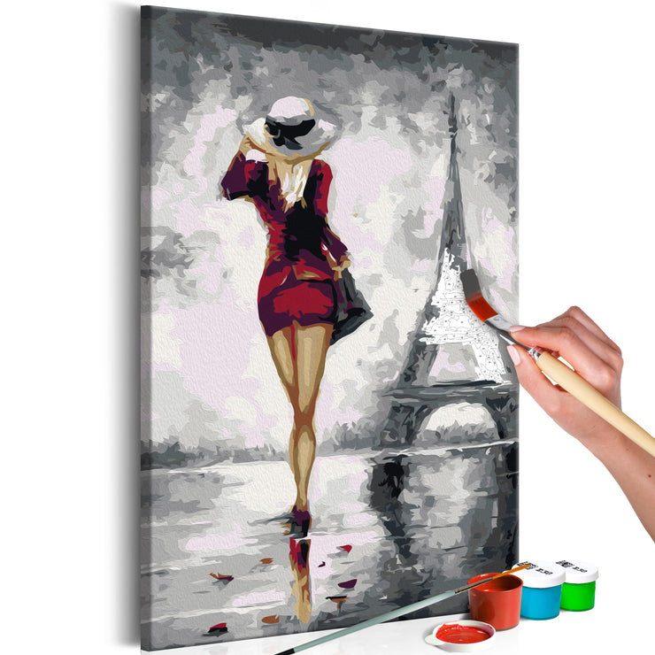 Paint By Numbers Kit - Parisian Girl