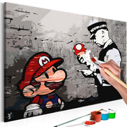 Paint By Numbers Kit - Mario (Banksy)