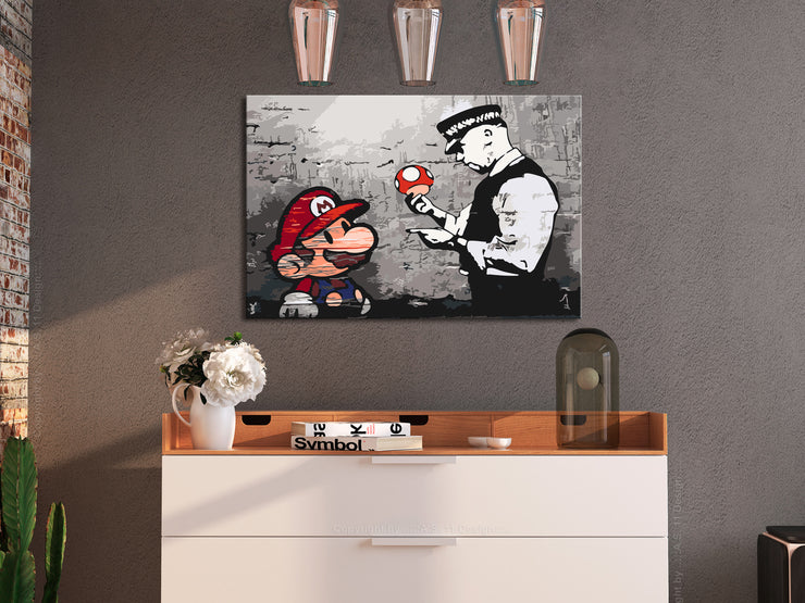 Paint By Numbers Kit - Mario (Banksy)