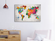 Paint By Numbers Kit - World Map (Compass Rose)