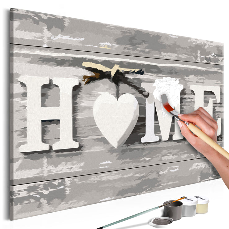 Paint By Numbers Kit - Home (Letters)