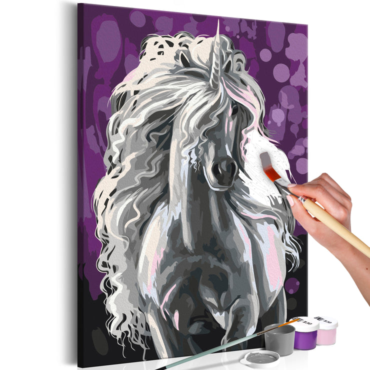 Paint By Numbers Kit - White Unicorn