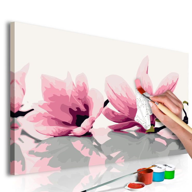 Paint By Numbers Kit - Magnolia (White Background)