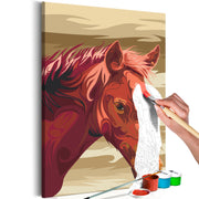 Paint By Numbers Kit - Brown Horse