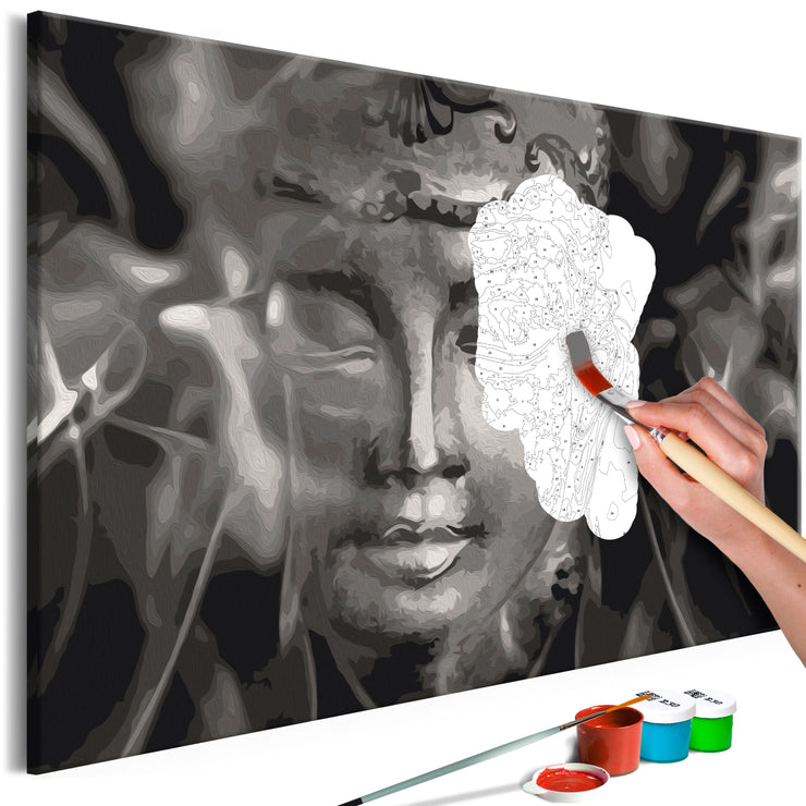 Paint By Numbers Kit - Buddha in Black and White