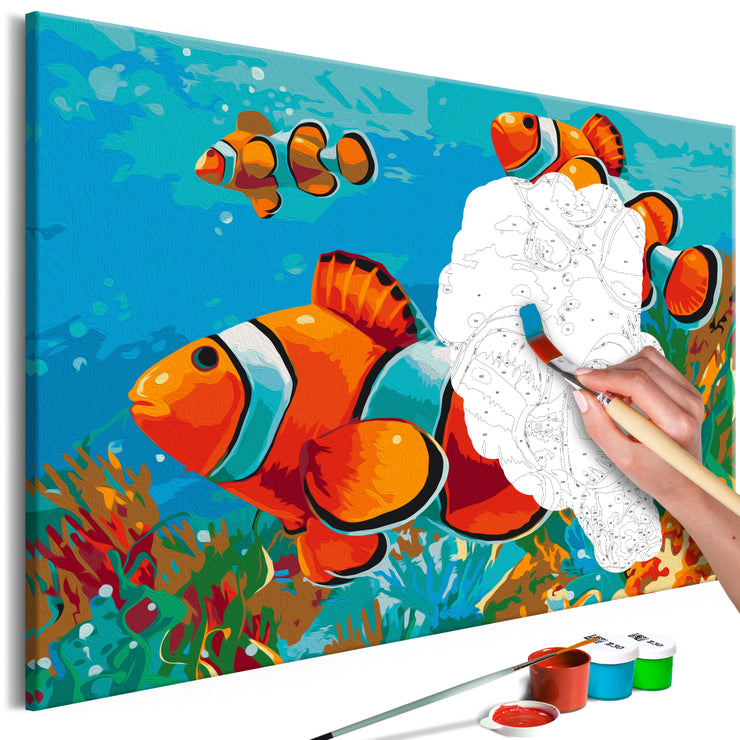 Paint By Numbers Kit - Gold Fishes