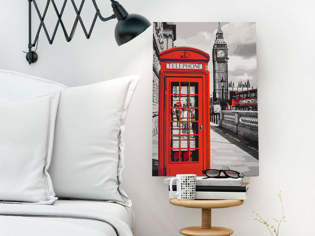 Paint By Numbers Kit - Telephone Booth