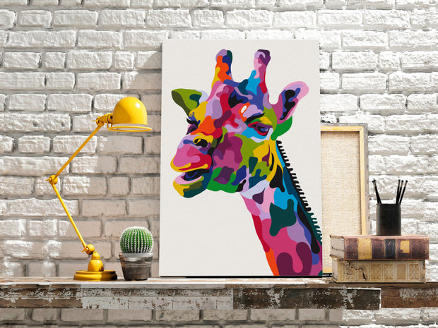 Paint By Numbers Kit - Colourful Giraffe