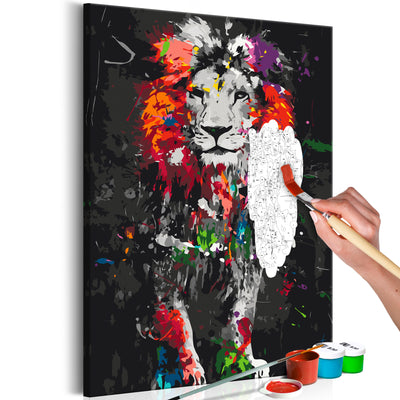 Paint By Numbers Kit - Colourful Animals: Lion