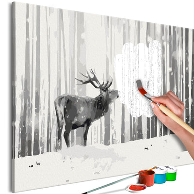 Paint By Numbers Kit - Deer in the Snow