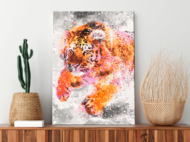 Paint By Numbers Kit - Running Tiger