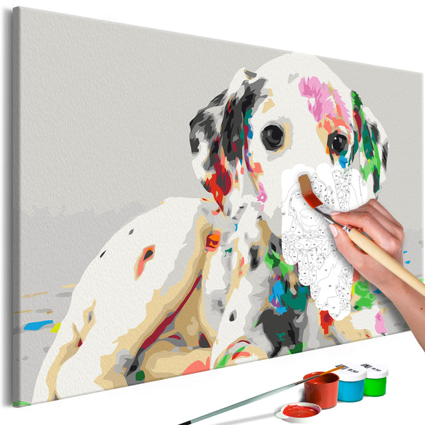 Paint By Numbers Kit - Colourful Puppy