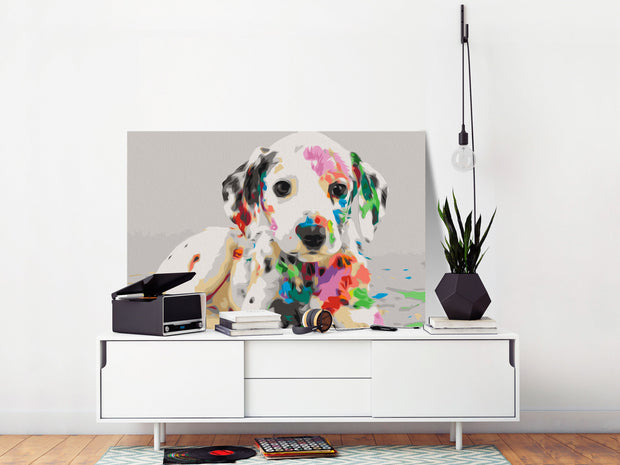 Paint By Numbers Kit - Colourful Puppy