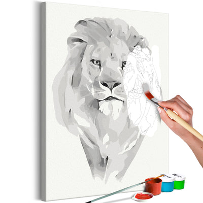 Paint By Numbers Kit - White Lion