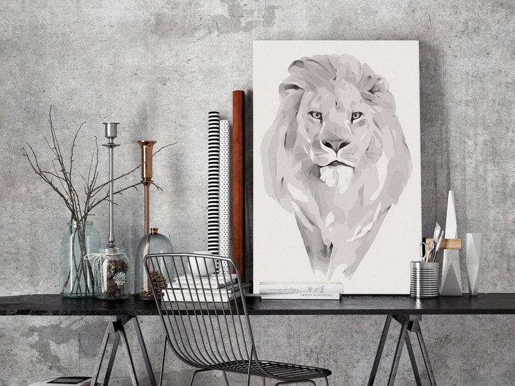 Paint By Numbers Kit - White Lion