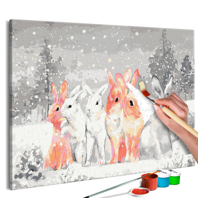 Paint By Numbers Kit - Winter Bunnies