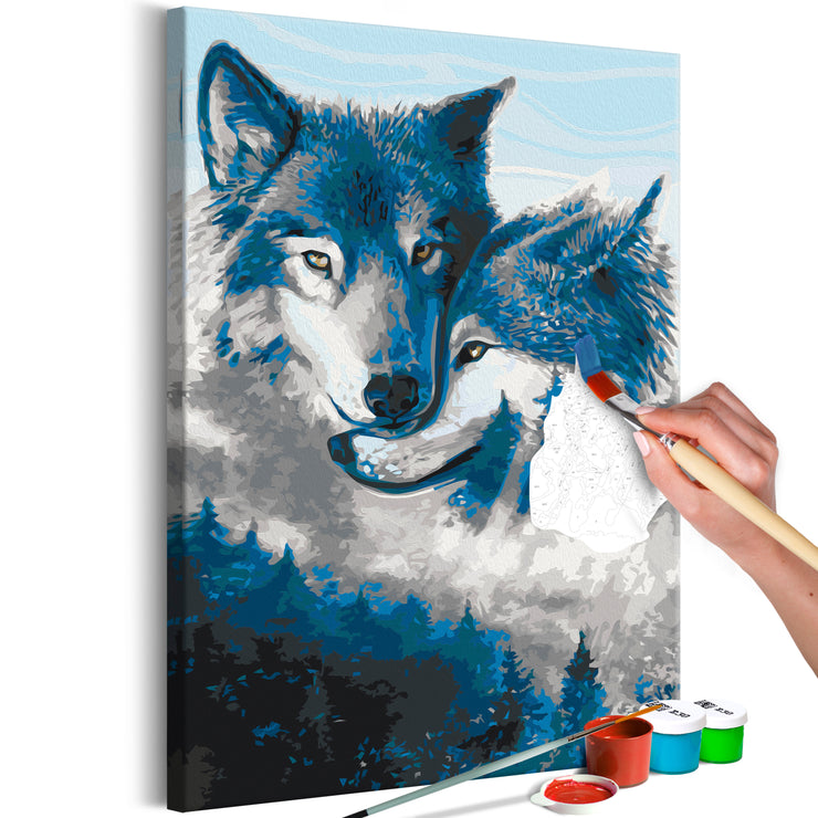 Paint By Numbers Kit - Wolves in Love