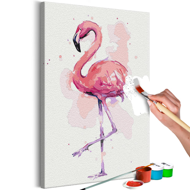 Paint By Numbers Kit - Friendly Flamingo