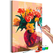 Paint By Numbers Kit - Tulips in Red Vase