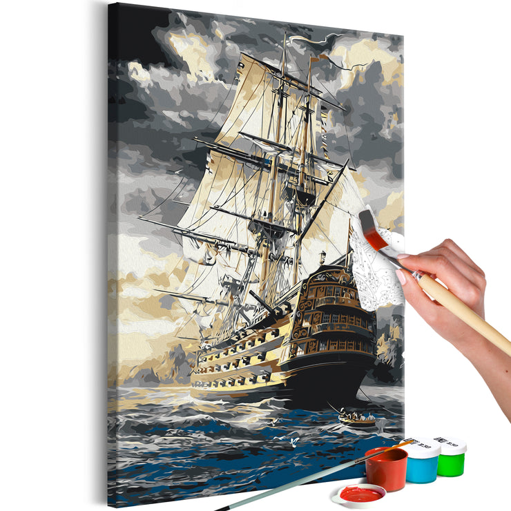 Paint By Numbers Kit - Frigate