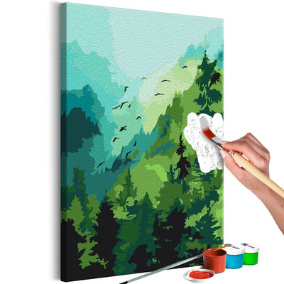 Paint By Numbers Kit - Forest and Birds