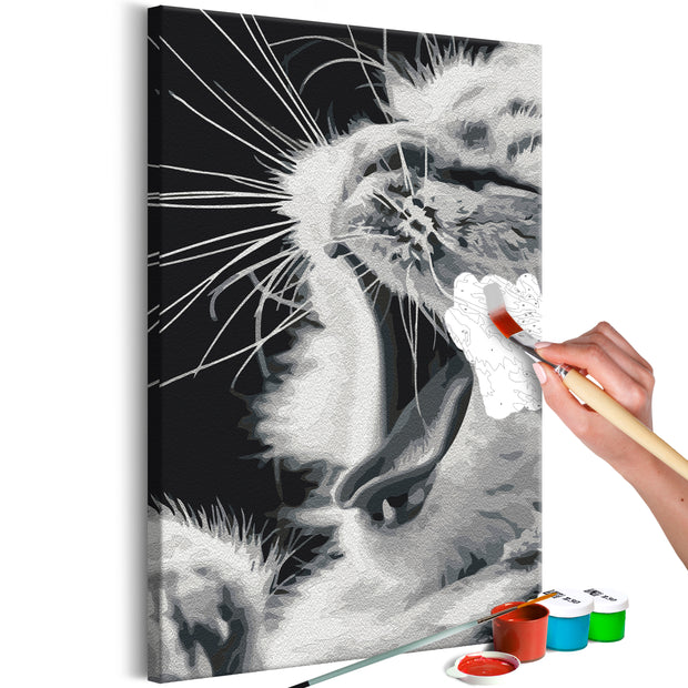 Paint By Numbers Kit - Yawning Kitten