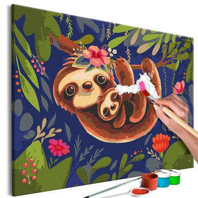 Paint By Numbers Kit - Friendly Sloths