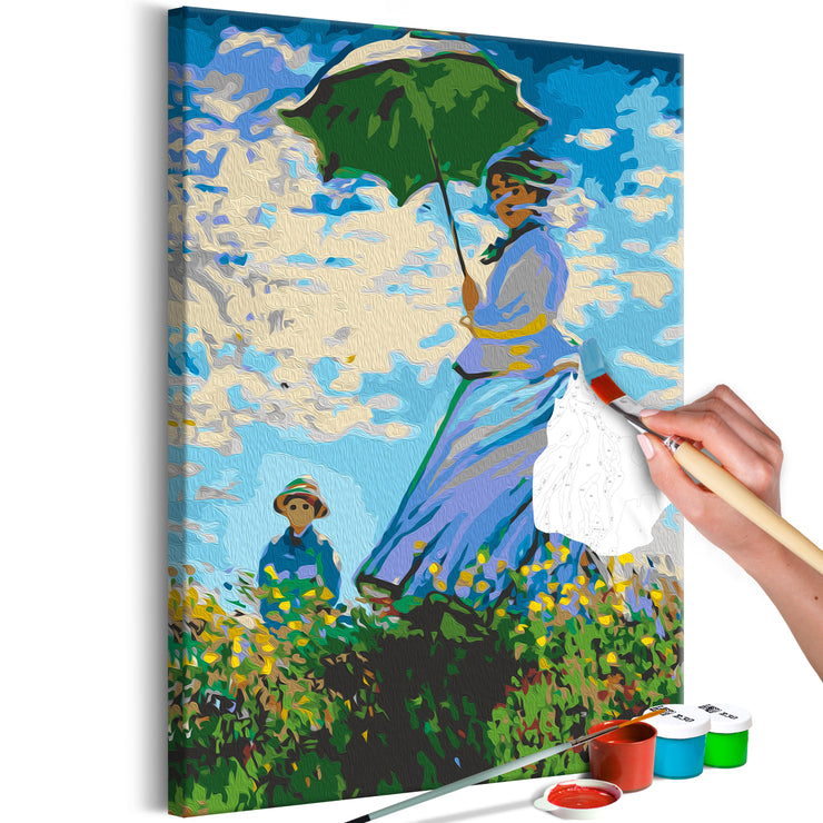 Paint By Numbers Kit - Claude Monet: Woman with a Parasol