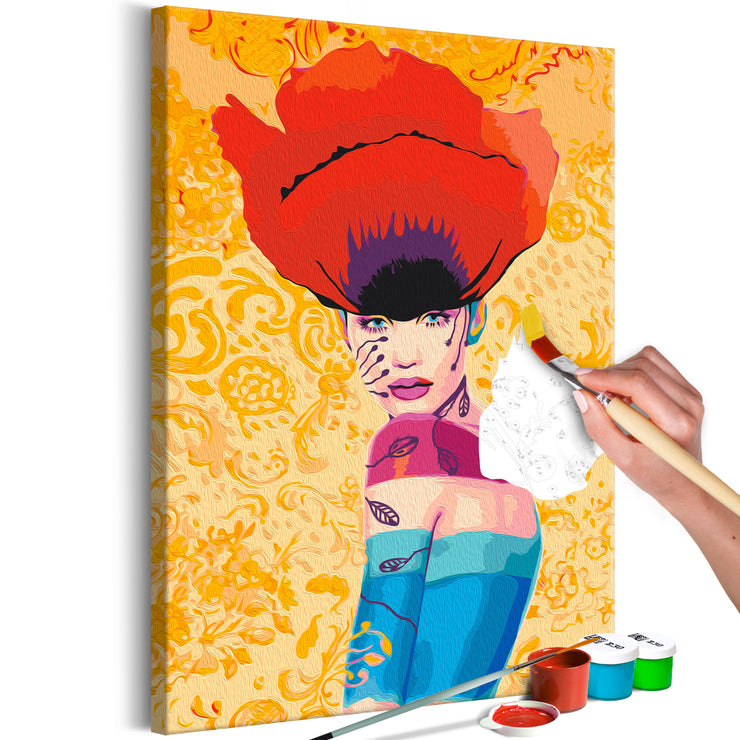 Paint By Numbers Kit - Poppy Lady