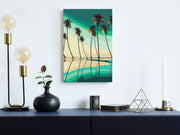 Paint By Numbers Kit - Turquoise Palm Trees