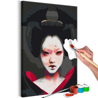 Paint By Numbers Kit - Black Geisha