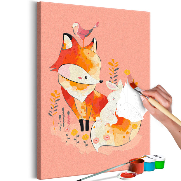 Paint By Numbers Kit - Fox and Rabbit