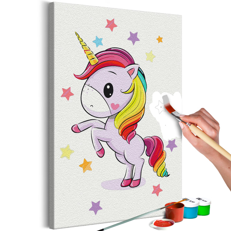 Paint By Numbers Kit - Rainbow Unicorn