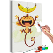 Paint By Numbers Kit - Hungry Monkey