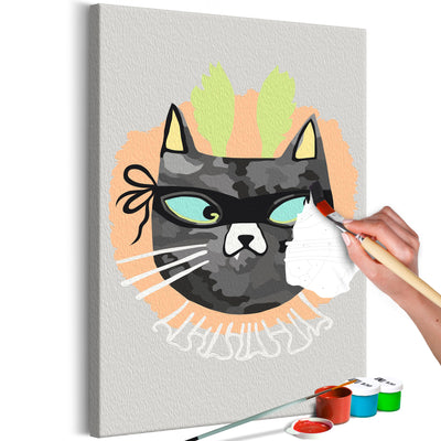 Paint By Numbers Kit - Half Cat; Half Rabbit