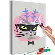 Paint By Numbers Kit - Cat With Horns