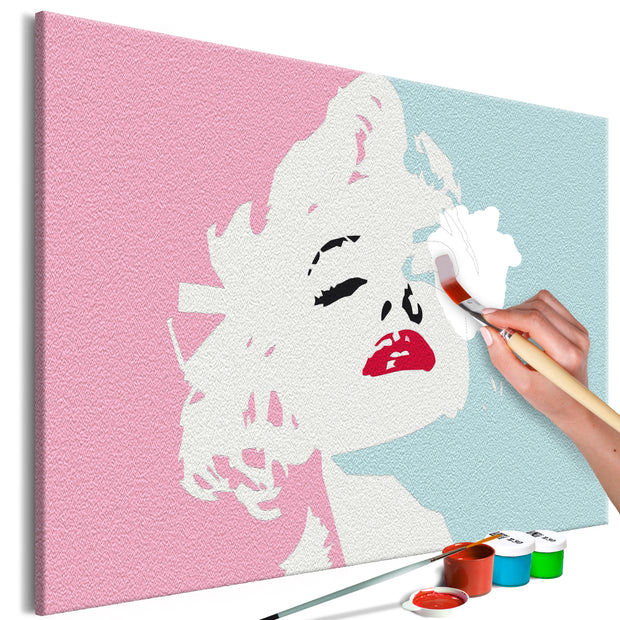 Paint By Numbers Kit - Marilyn in Pink