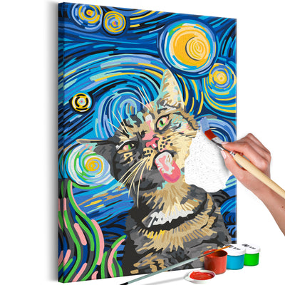 Paint By Numbers Kit - Freaky Cat