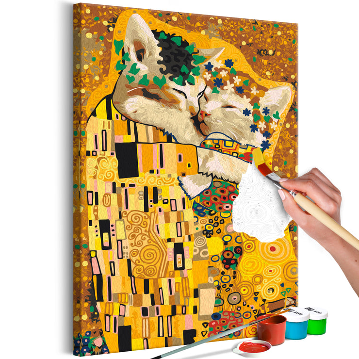 Paint By Numbers Kit - Kissing Cats