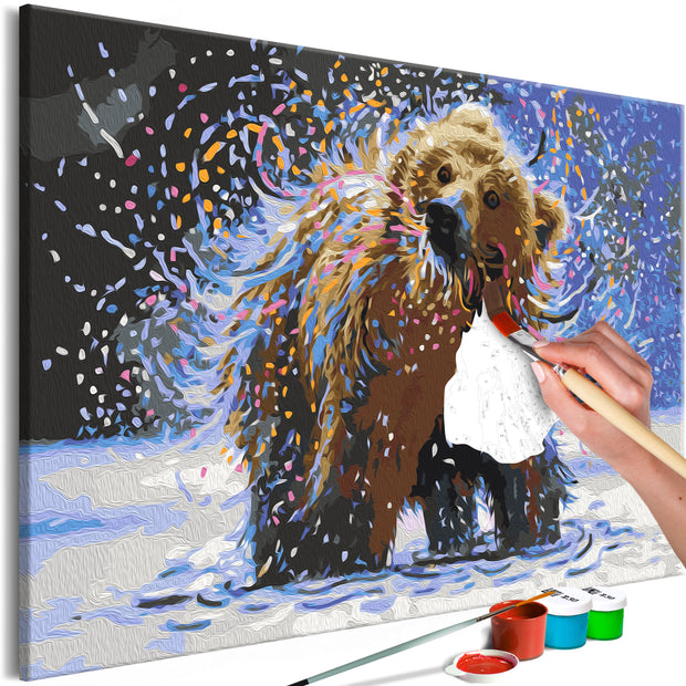 Paint By Numbers Kit - Misty Bear