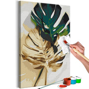 Paint By Numbers Kit - Golden Monstera