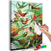 Paint By Numbers Kit - Hummingbird Family