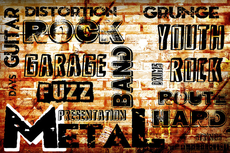 Fotótapéták Rock In Grunge Style