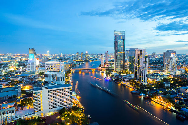 Fotótapéták Skyline Bangkok At Dusk